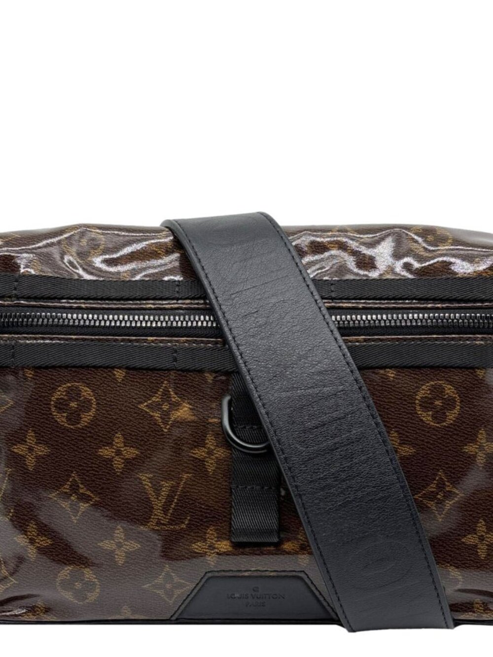 Louis Vuitton Messenger PM Monogram Glaze Canvas Shoulder Bag Brown